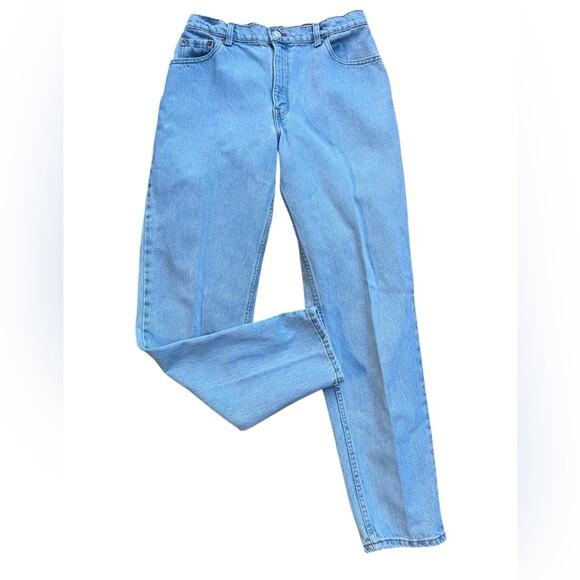 Vtg Levis 550 Relaxed Fit Tapered Leg Light Wash High Rise Jeans 12 Reg 31X32 - Picture 1 of 5